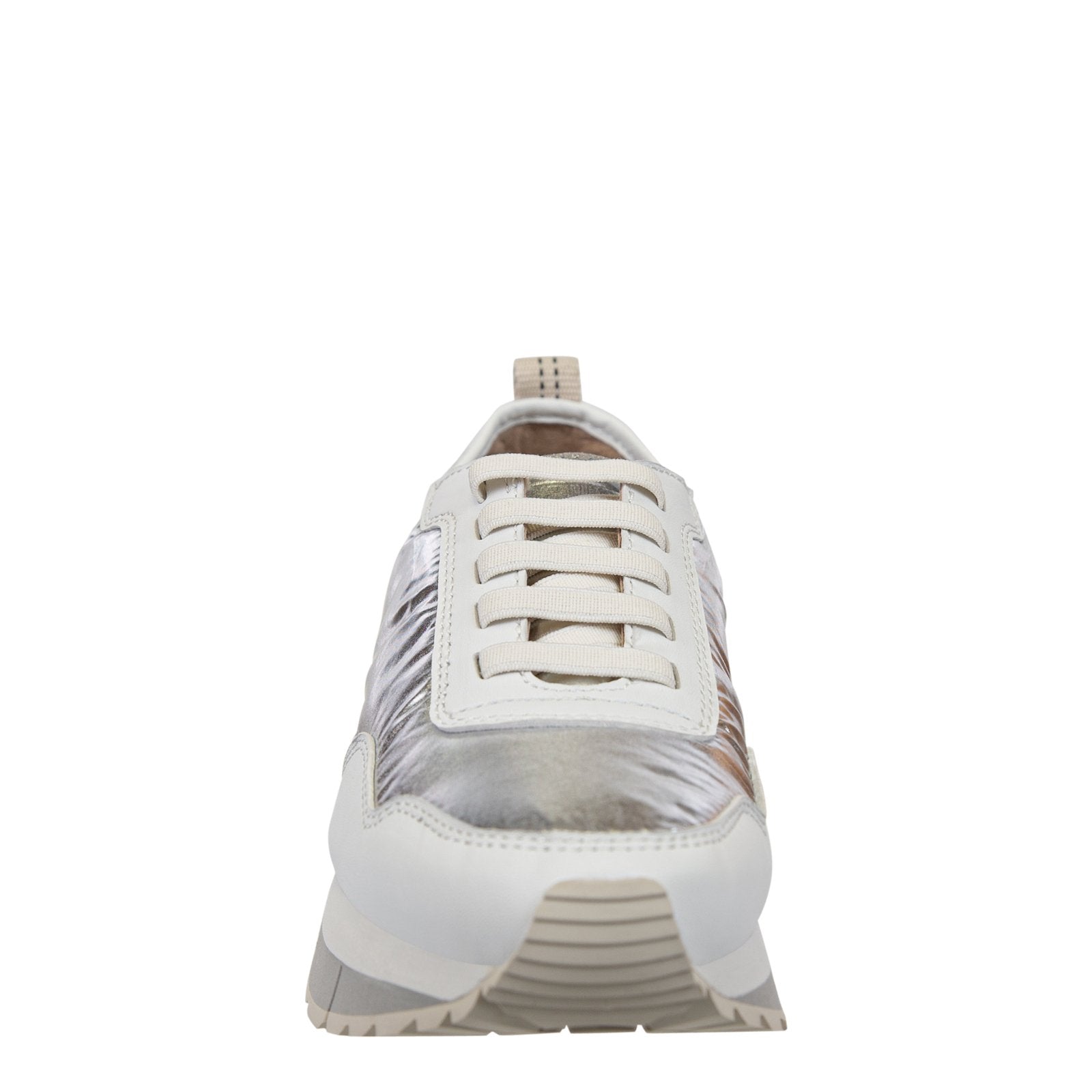 Naked Feet: KINETIC in SILVER Platform Sneakers - J. Cole ShoesNAKED FEETNaked Feet: KINETIC in SILVER Platform Sneakers
