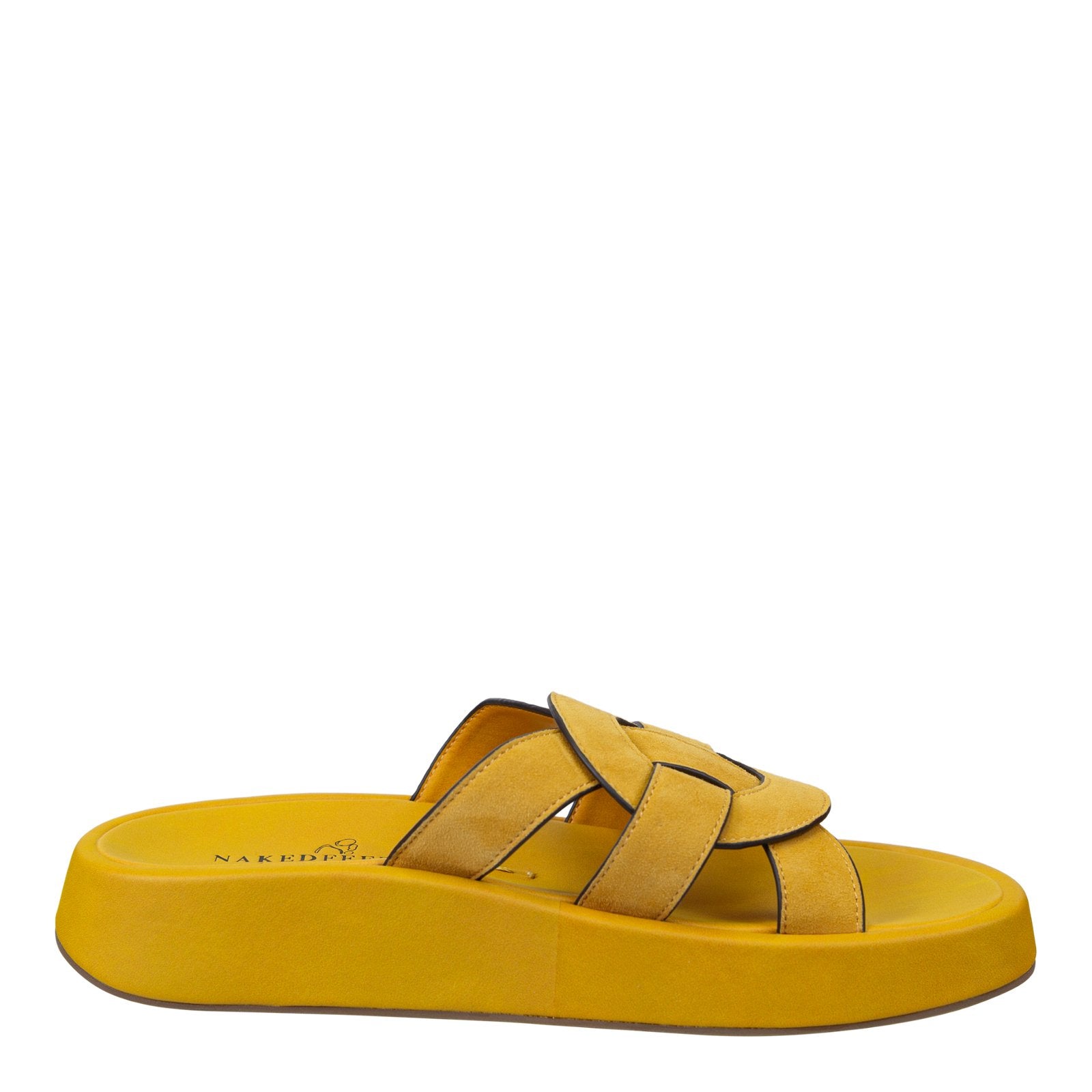 NAKED FEET - MARKET in YELLOW Platform Sandals - J. Cole ShoesNAKED FEETNAKED FEET - MARKET in YELLOW Platform Sandals