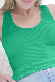 Nikibiki: V Neck Ribbed Crop Top in Vivid Green - J. Cole ShoesNIKIBIKINikibiki: V Neck Ribbed Crop Top in Vivid Green