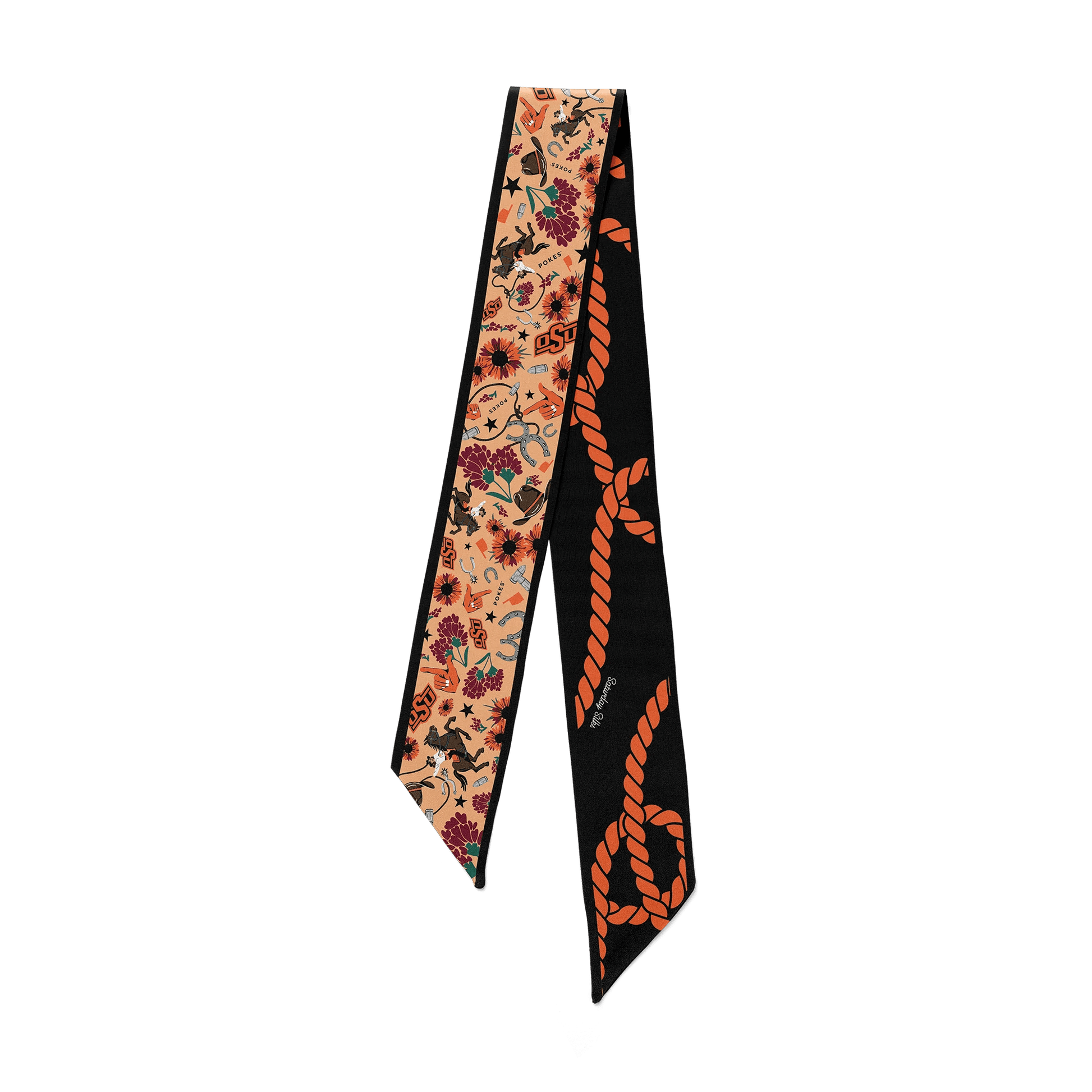 OSU Cowboys Skinny Scarf - J. Cole ShoesSATURDAY SILKSOSU Cowboys Skinny Scarf