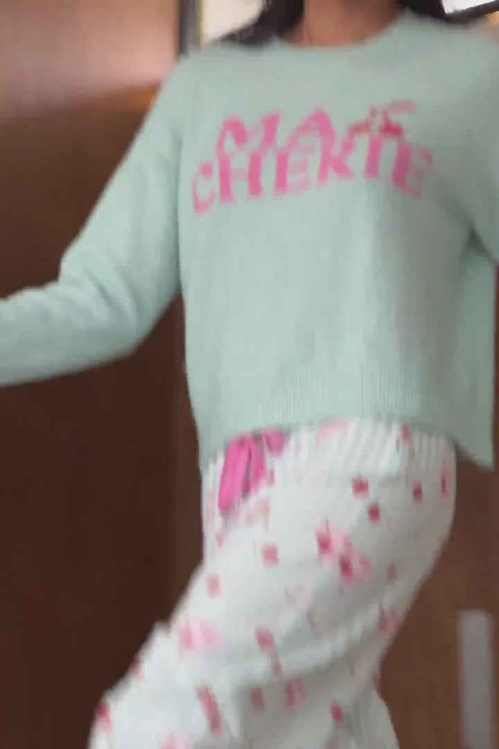 Load video: P.J. Salvage: &quot;Ma Cherie&quot; Sweater in Light Mint