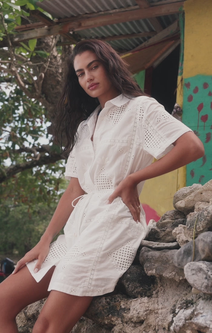Load video: Z Supply: Annabelle Eyelet Dress