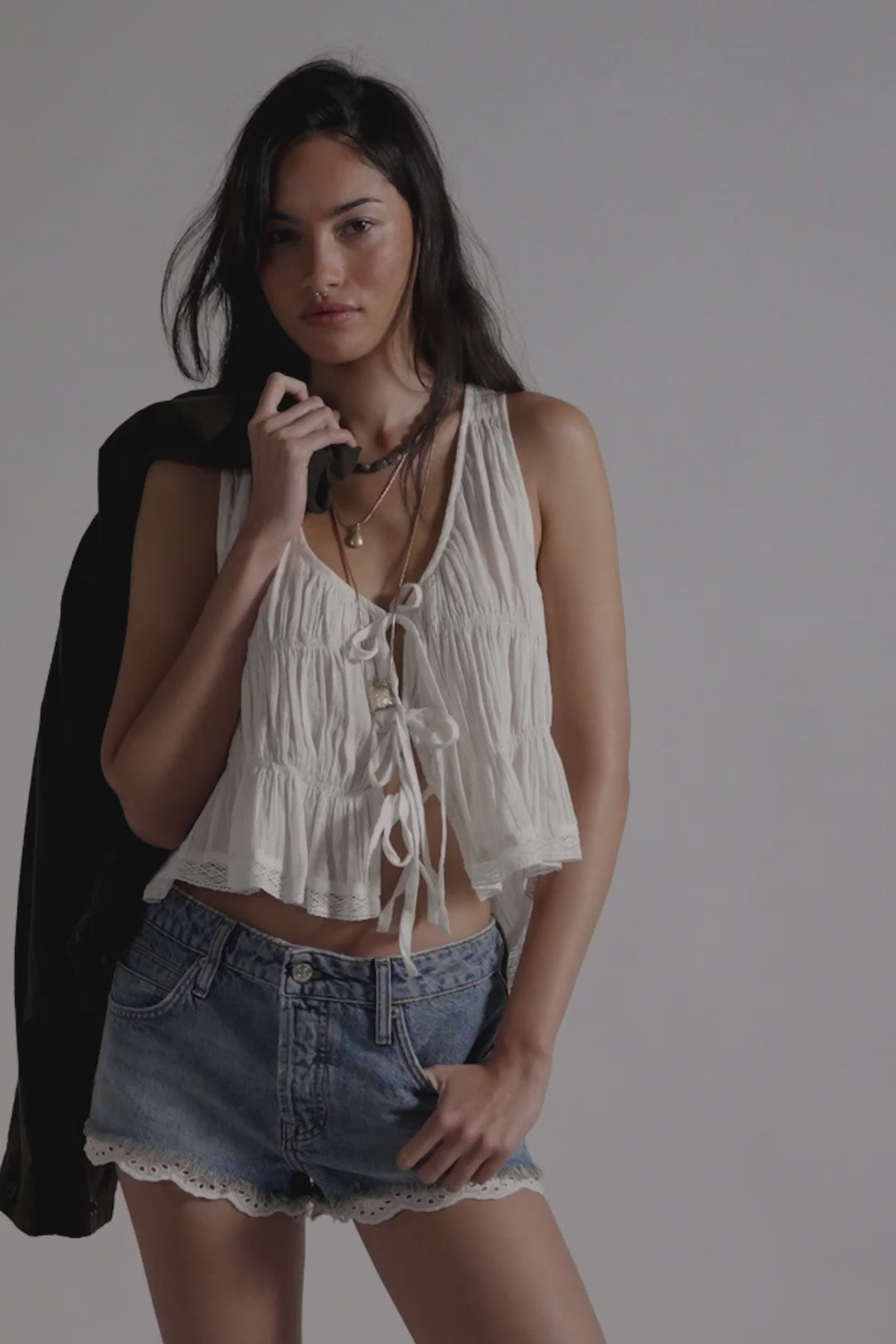 Load video: Free People: Cali Lace Short in Short N Sweet