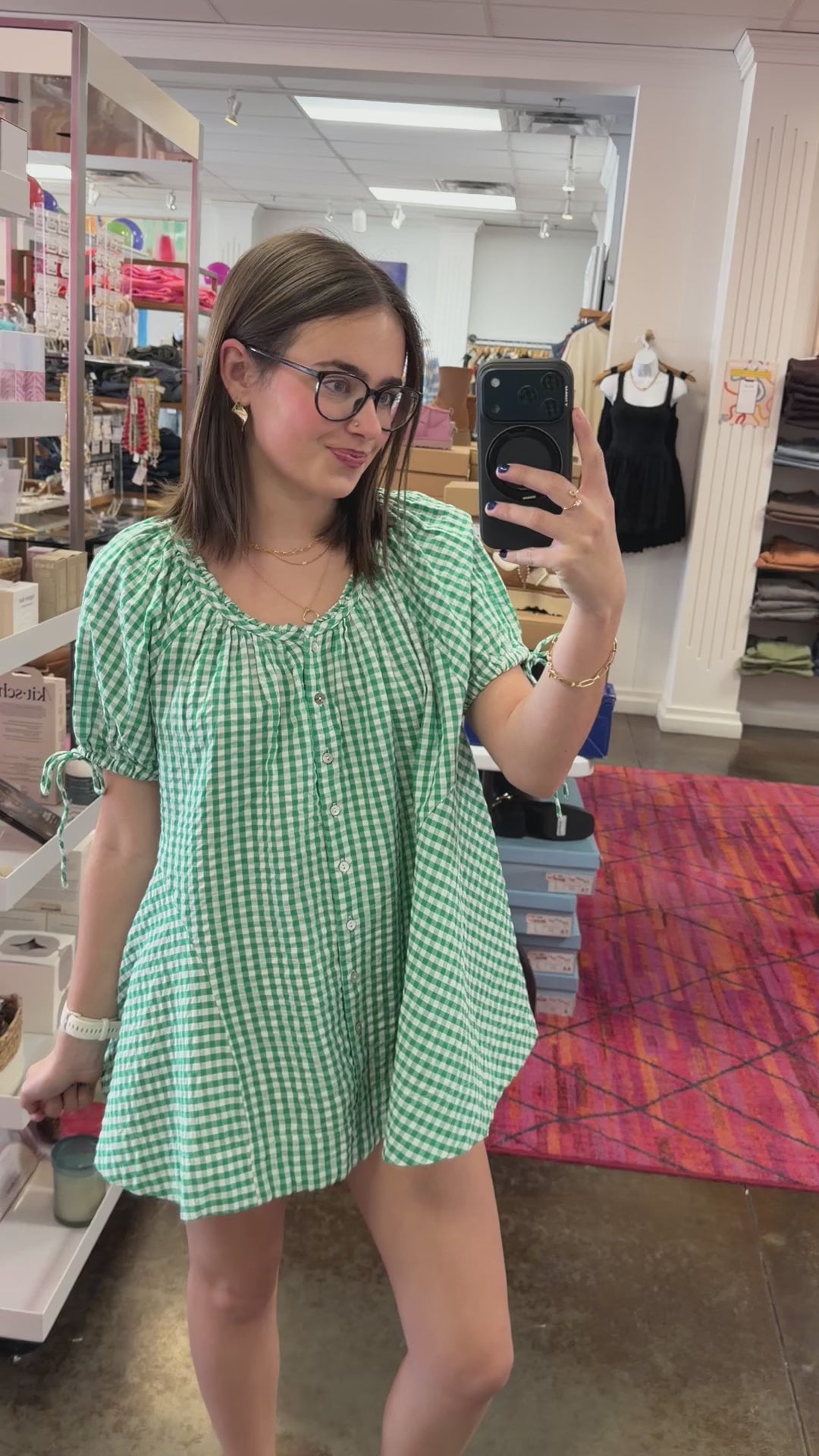 Load video: Free People: Farley Gingham Tunic