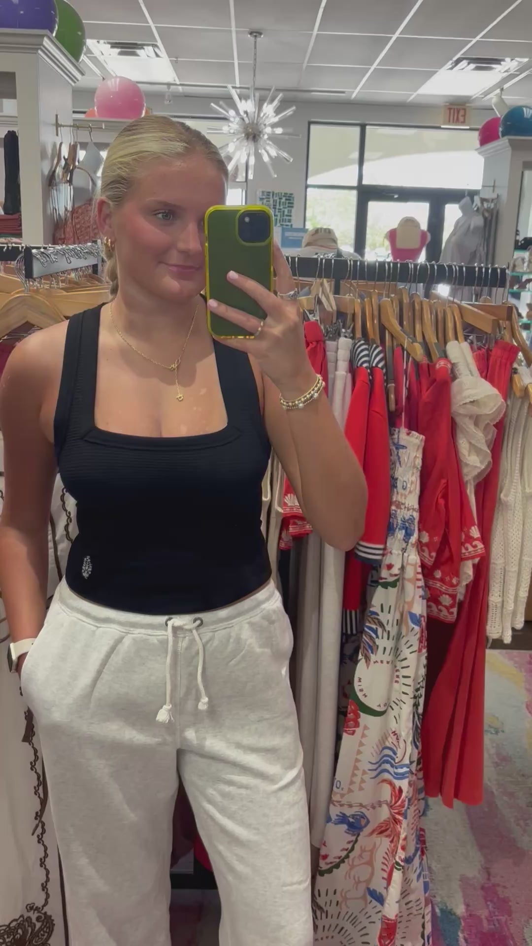 Load video: Free People Movement: Final Call Jogger in White Heather Grey