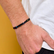 Rainbow Malibu Bracelet in Black - J. Cole ShoesPURAVIDARainbow Malibu Bracelet in Black