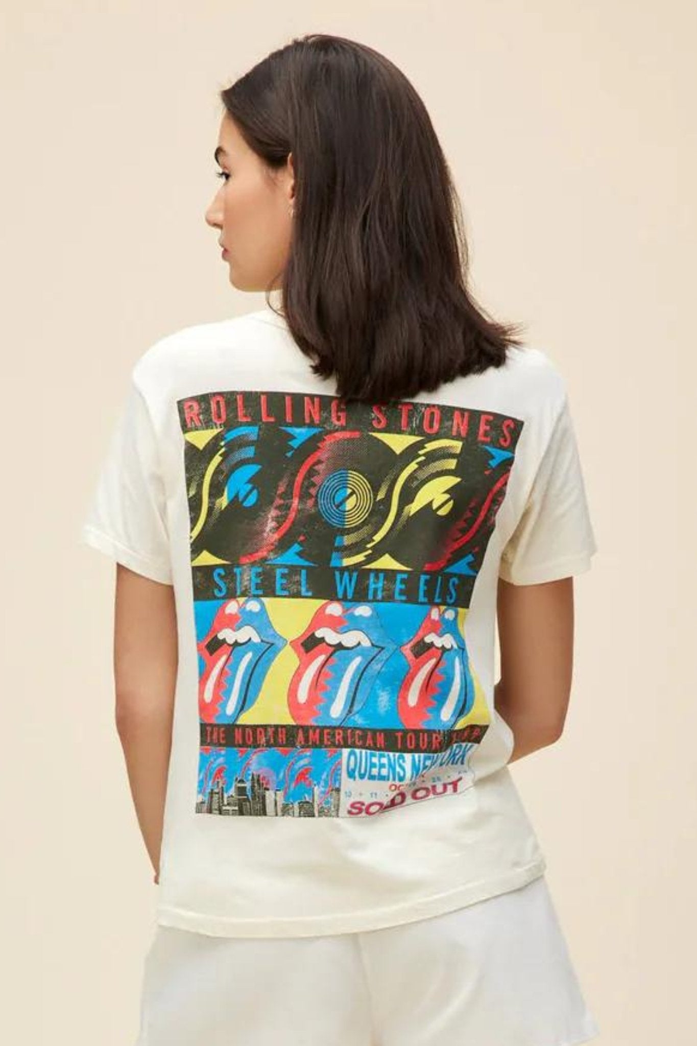 Rolling Stones Steel Wheels Ringer Tee - J. Cole ShoesDAYDREAMERRolling Stones Steel Wheels Ringer Tee