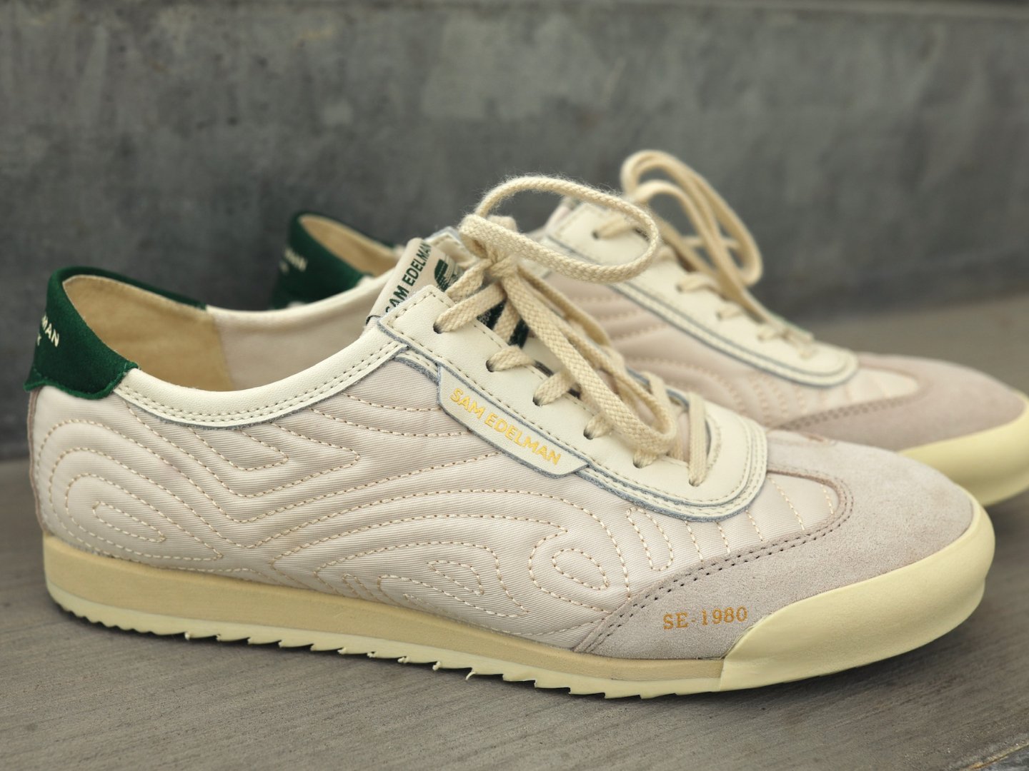 Sam Edelman: Isabel in Ivory & Green - J. Cole Shoes