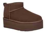 UGG: Classic Ultra Mini Platform in Burnt Cedar