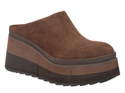 NAKED FEET - COACH in DARK BROWN Platform Clogs
