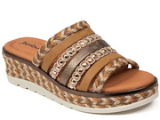 Jambu: Dahlia in Tan Multi