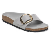 Birkenstock: Madrid Big Buckle in High Shine Stone Coin