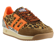 Back 70: JOGGER L in MIX CUOIO ORANGE Sneakers