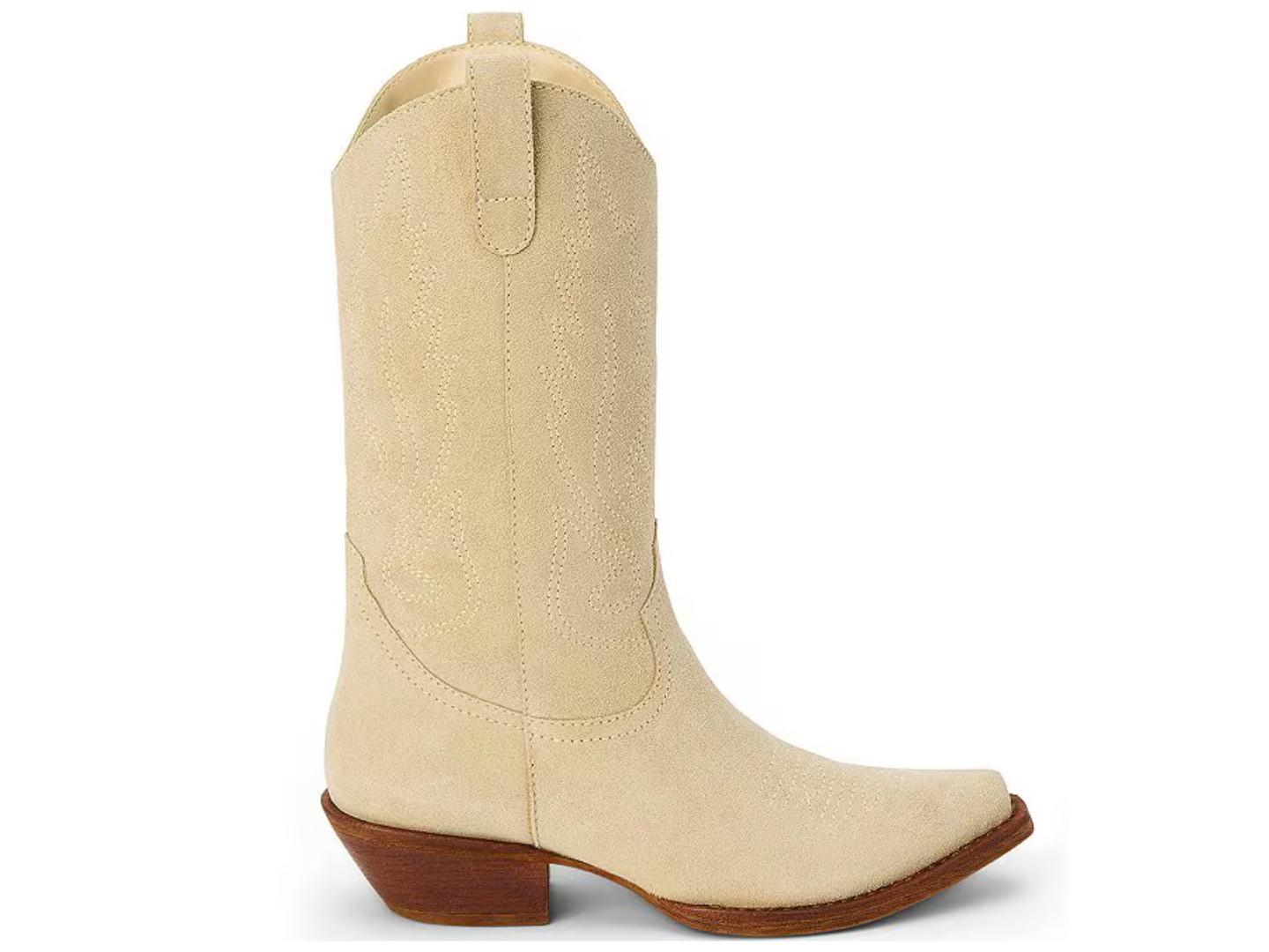 Matisse: Gaucho Natural Suede  side view 