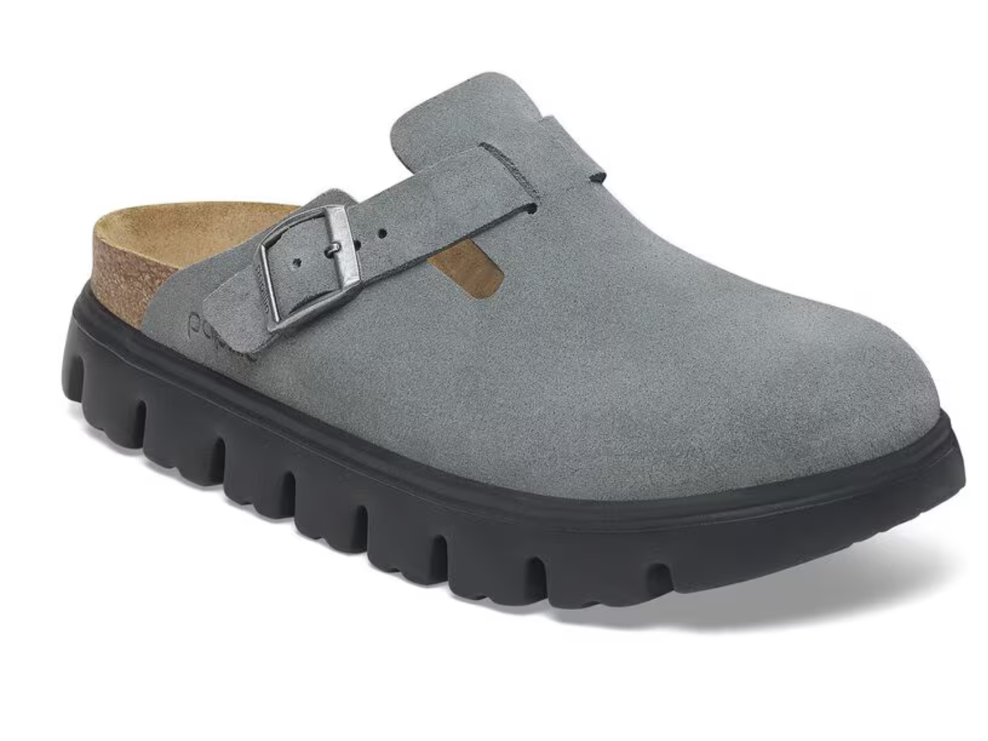 Birkenstock: Boston Chunky in Basalt Gray Black J.Cole Shoes