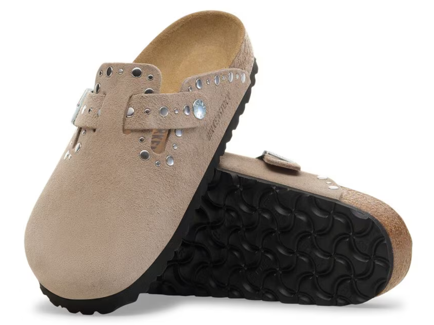 Birkenstock: Boston Rivet in Taupe J.Cole Shoes Tulsa Oklahoma 