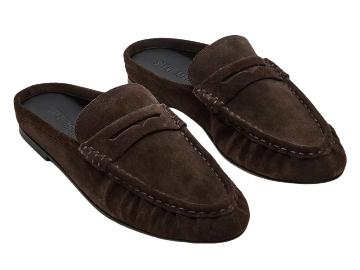 Rafe in Chocolate Brown Suede by: Steve Madden two shoes