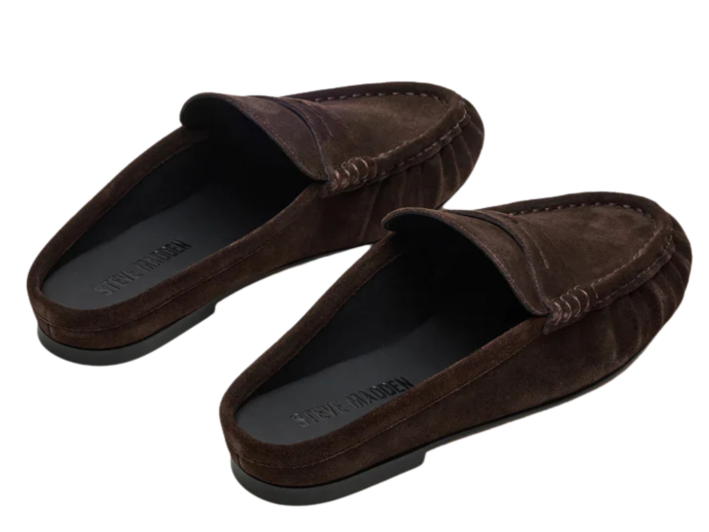 Rafe in Chocolate Brown Suede by: Steve Madden back view 
