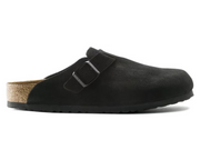 Birkenstock: Boston in Black Suede