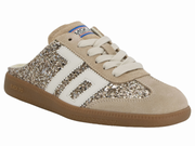 Back 70: EASTER in GLITTER GOLD Backless Sneakers