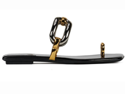 Jeffrey Campbell: Guilded-2 in Black Patent Combo