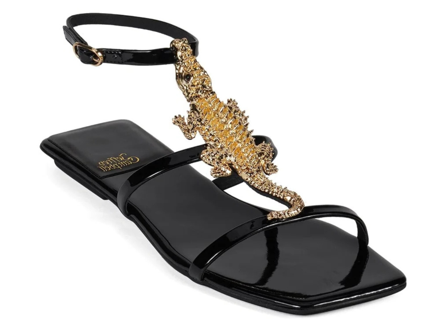 Jeffrey Campbell: Reptilian in Black/Gold