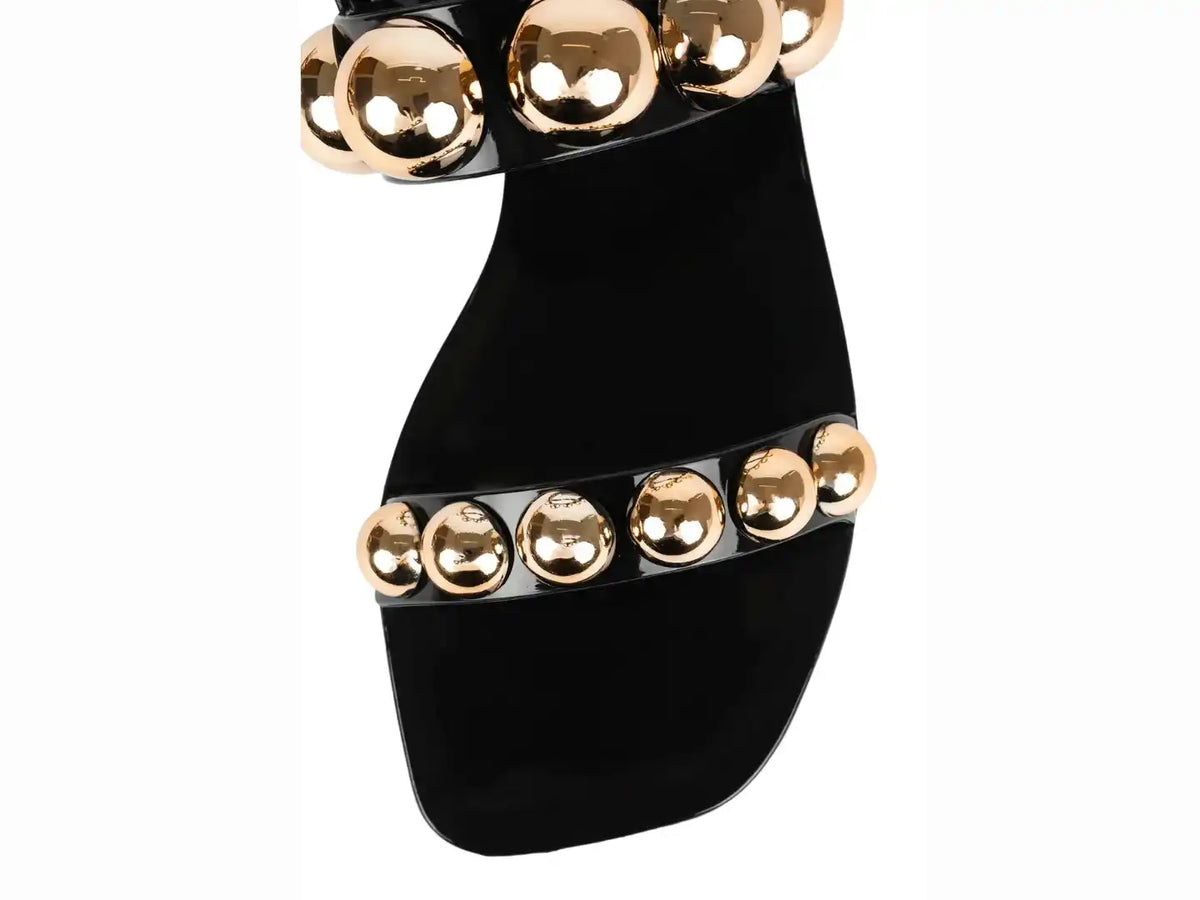Jeffrey Campbell Gum-Drop Jelly Sandals in Black Gold - J. Cole Shoes Jeffrey Campbell Gum-Drop Jelly Sandals in Black Gold - J. Cole Shoes