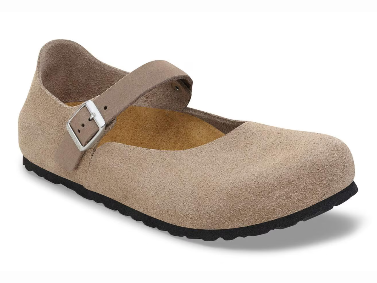 Birkenstock: Mantova in Taupe Suede