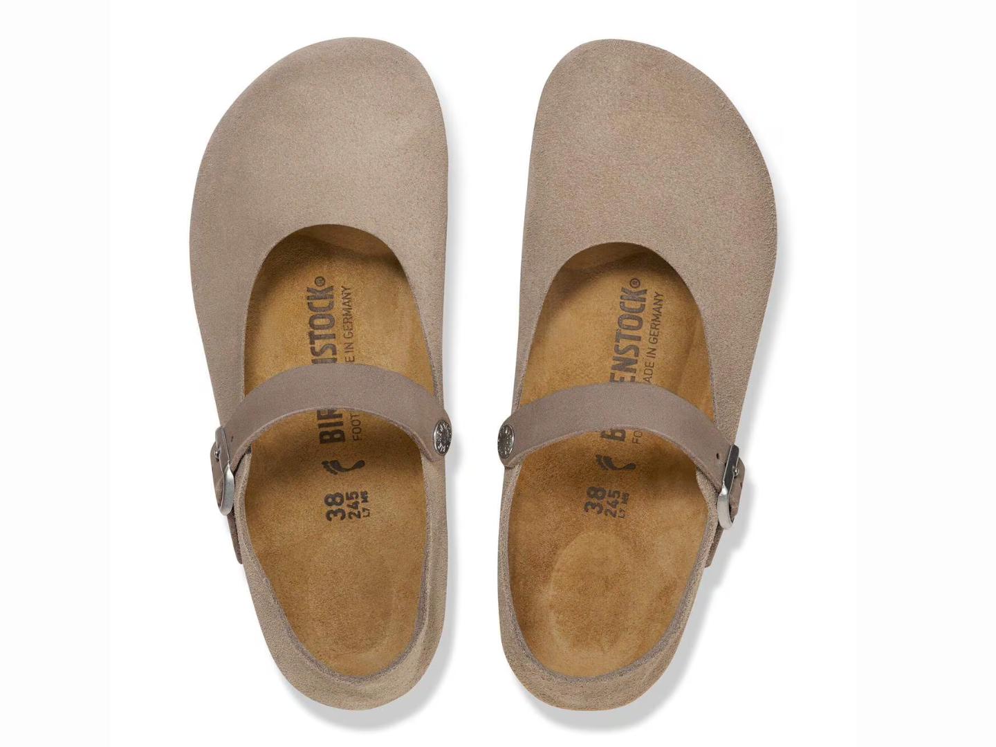 Birkenstock: Mantova in Taupe Suede