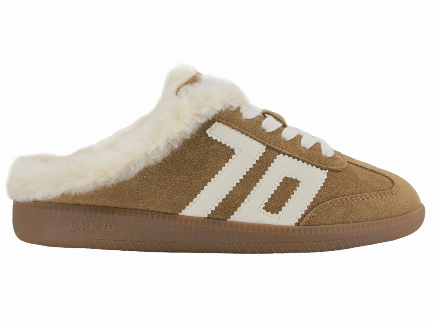 Back 70: EASTER FL in TOBACCO WHITE Backless Sneakers