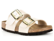 Birkenstock: Sydney Cushion Buckle in Graceful Pearl White