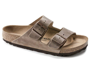 Birkenstock: Arizona Nubuck Oiled Soft Footbed Tobacco Brown