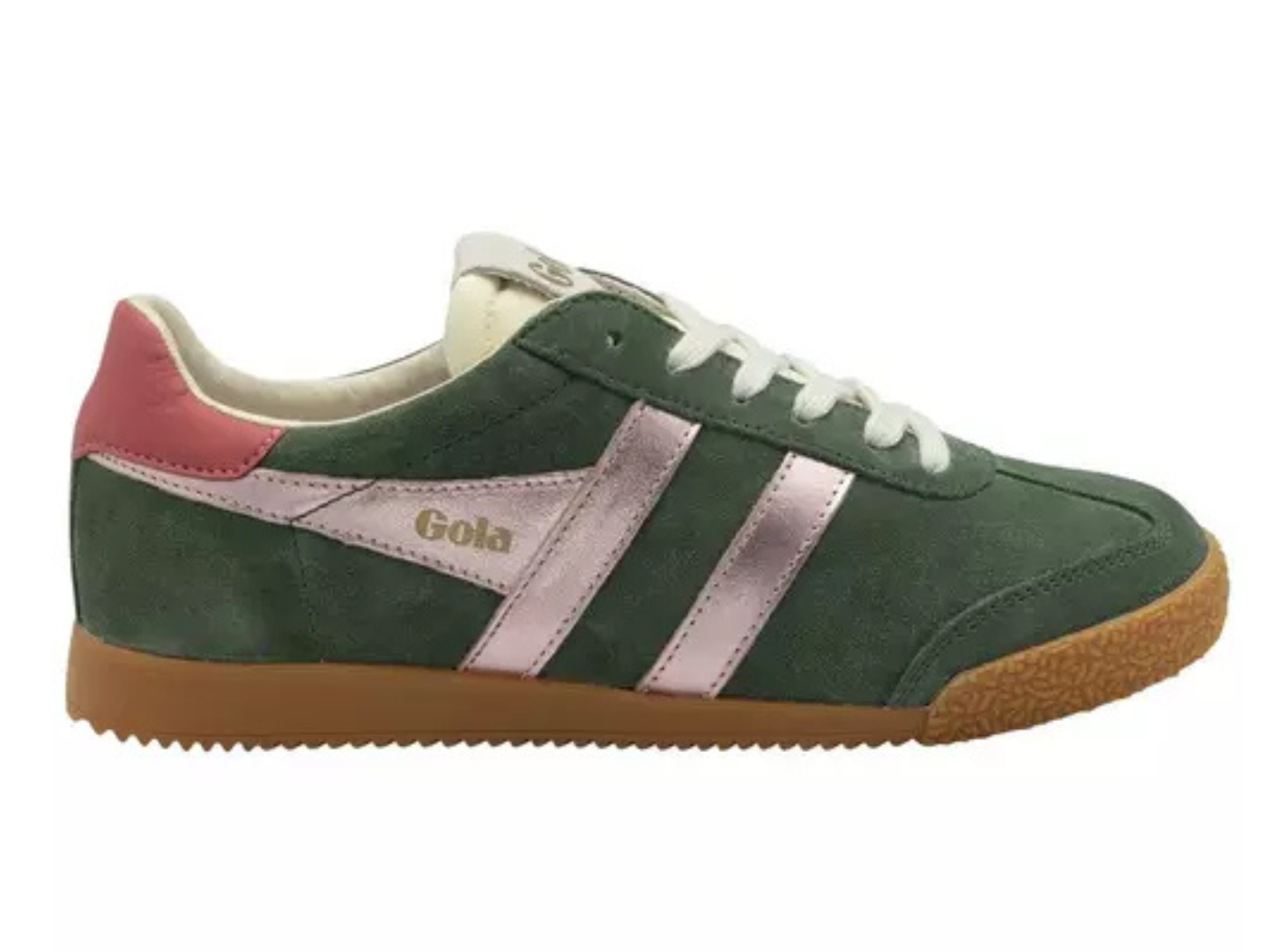 Gola: Elan Glitz Sneaker in Evergreen/Pink/Coral
