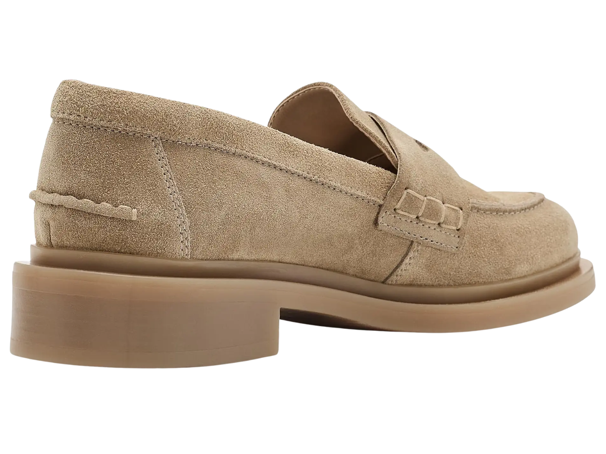 Free People Women's Lana Loafer in Taupe Suede