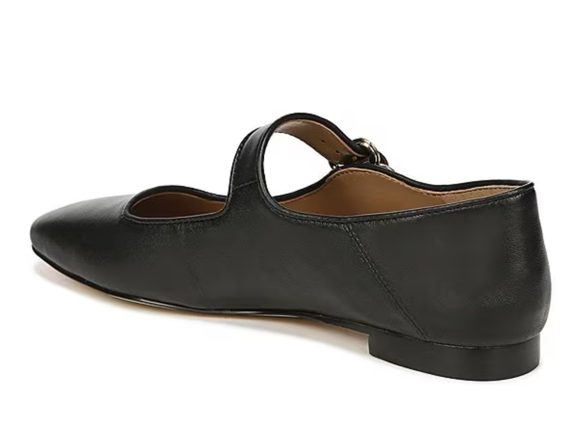 black leather flat at jcole shoes tulsa