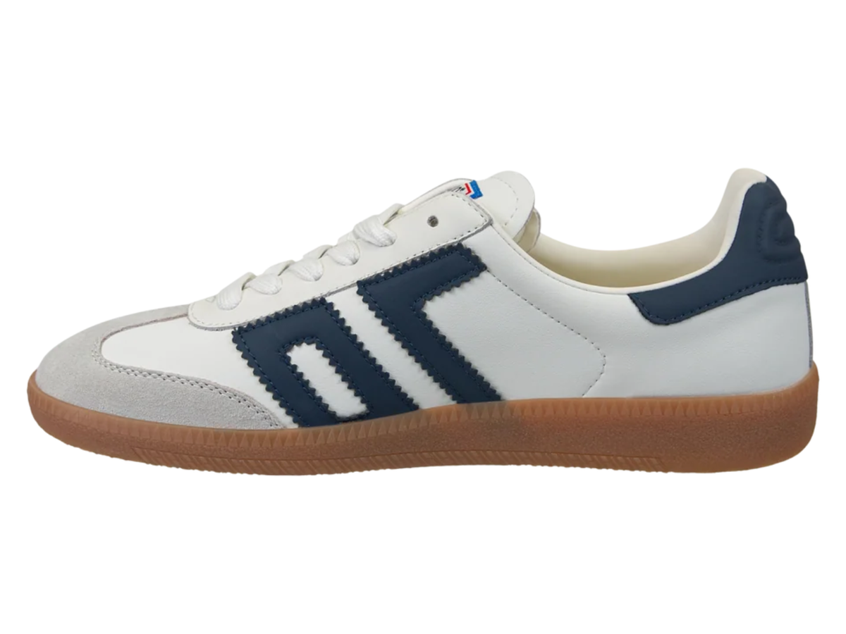 white and navy back 70 sneakers at jcole shoes
