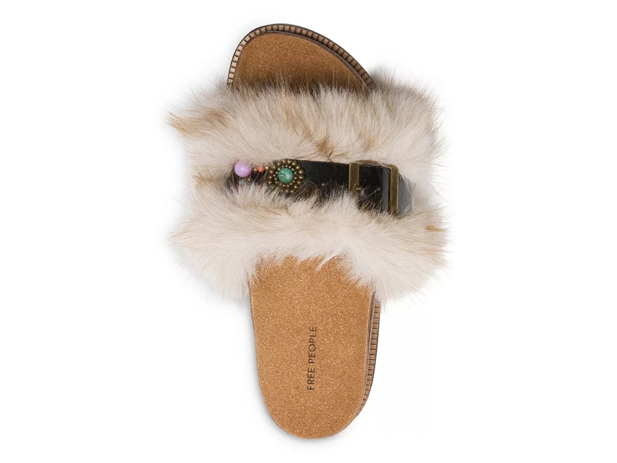 free people fur sandals at jcole shoes tulsa
