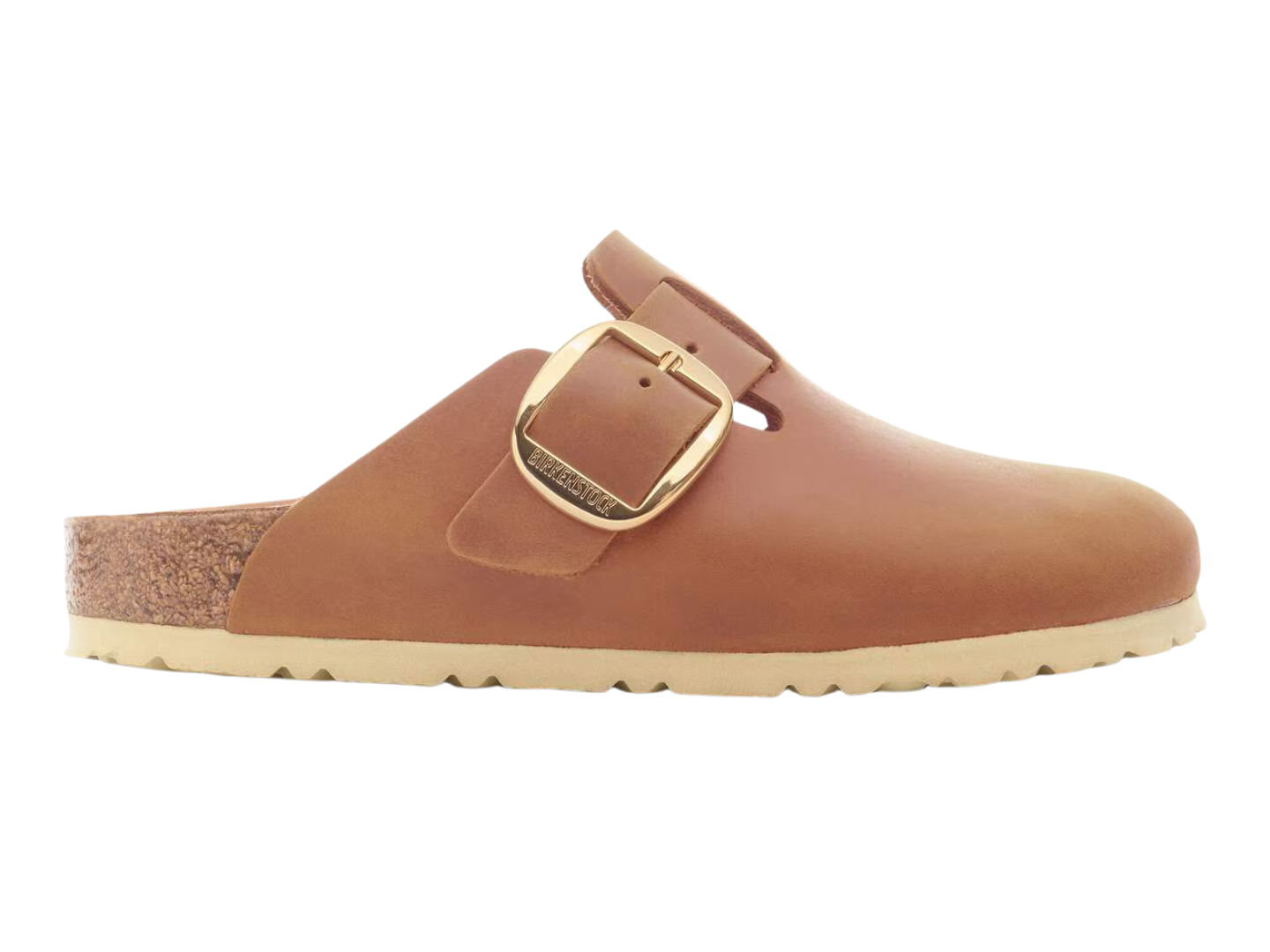 Birkenstock Women's Boston Big Buckle Cognac Narrow Clog Slip on