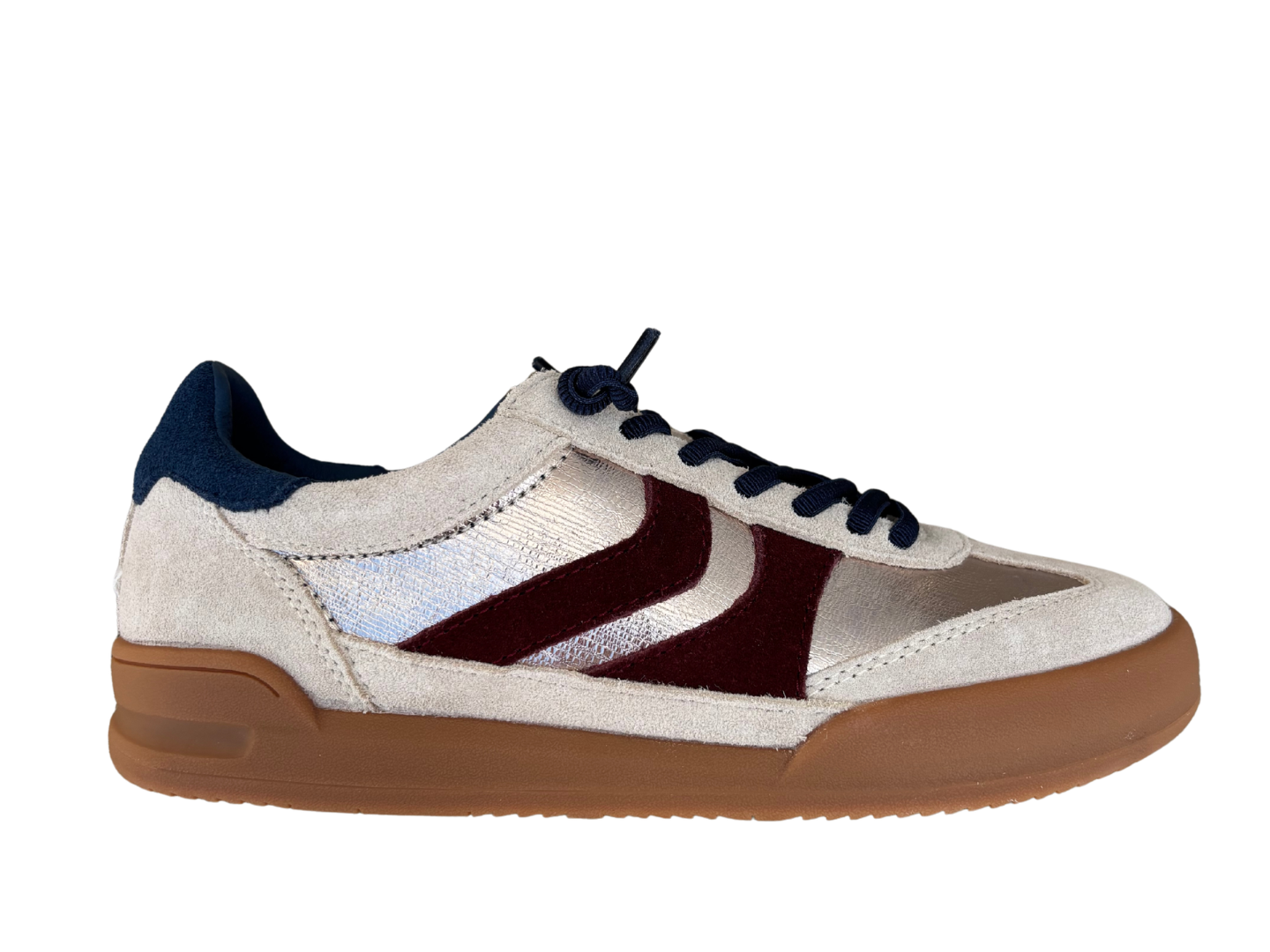 Steve Madden Women's Blue/Gold Verdict Sneaker