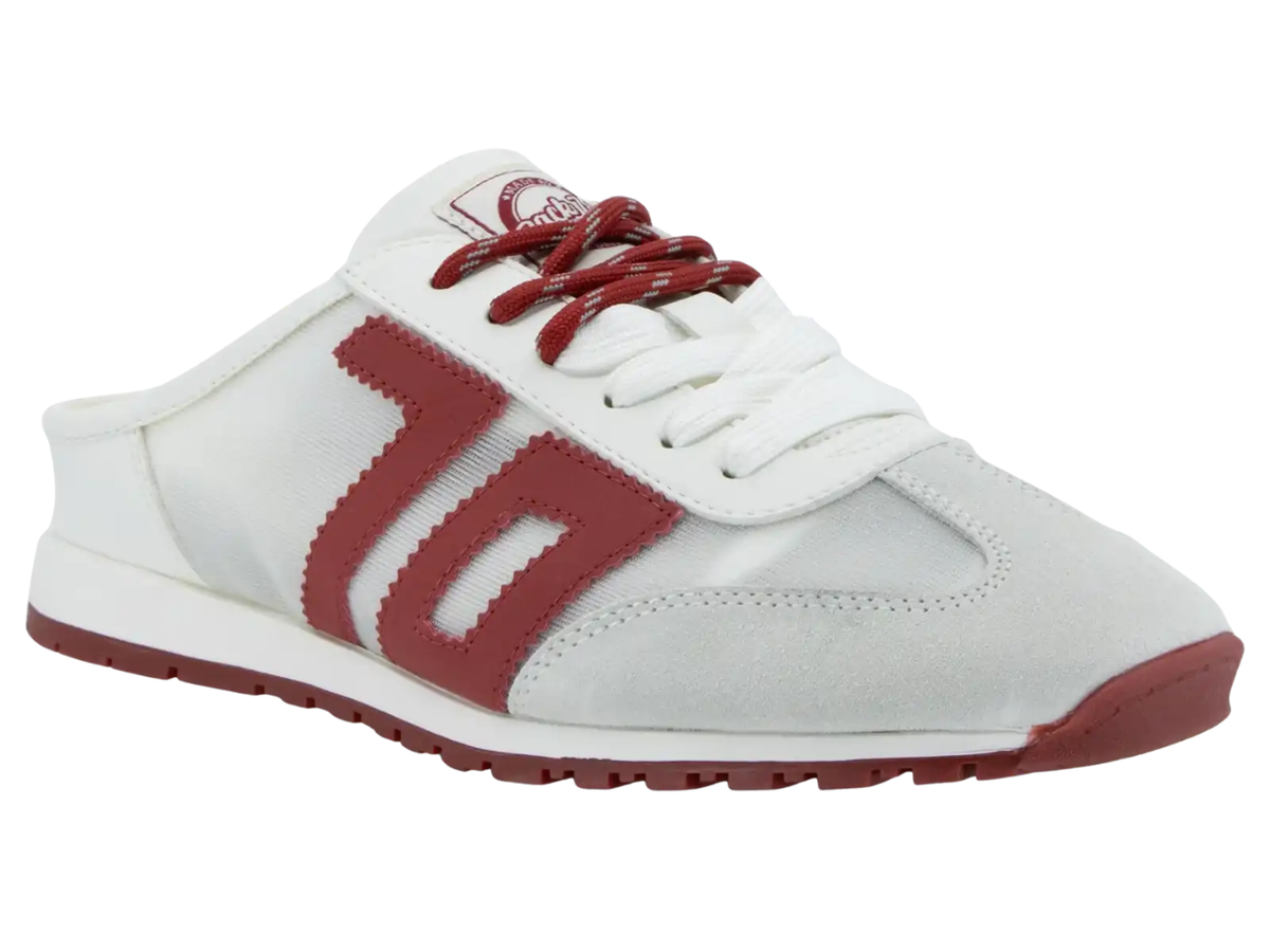 white and burgundy backless back 70 at jcole shoes tulsa