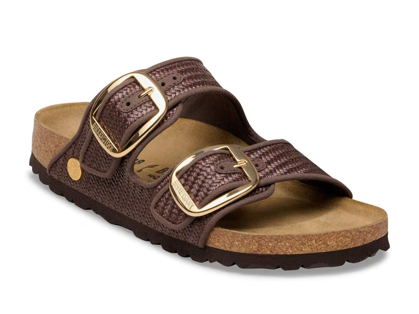 Birkenstock: Arizona Big Buckle Raffia in Carafe