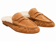 Steve Madden: Rafe Faux Fur Tan Suede