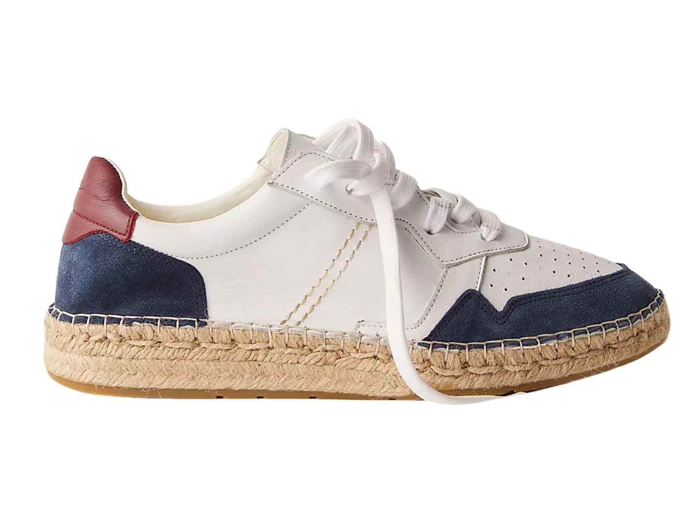 Free People: Serendipity Sneaker in Ecru/Indigo