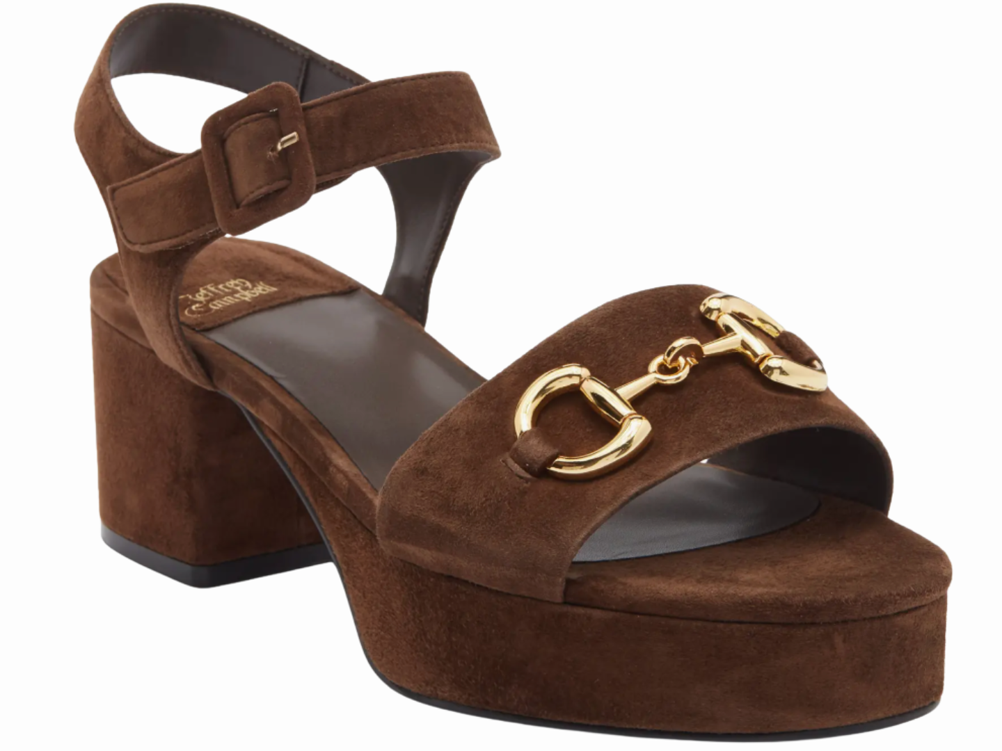 Jeffrey Campbell: Timeless-2 Espresso Suede Gold