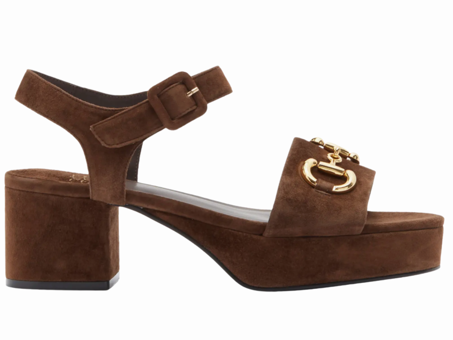 Jeffrey Campbell: Timeless-2 Espresso Suede Gold