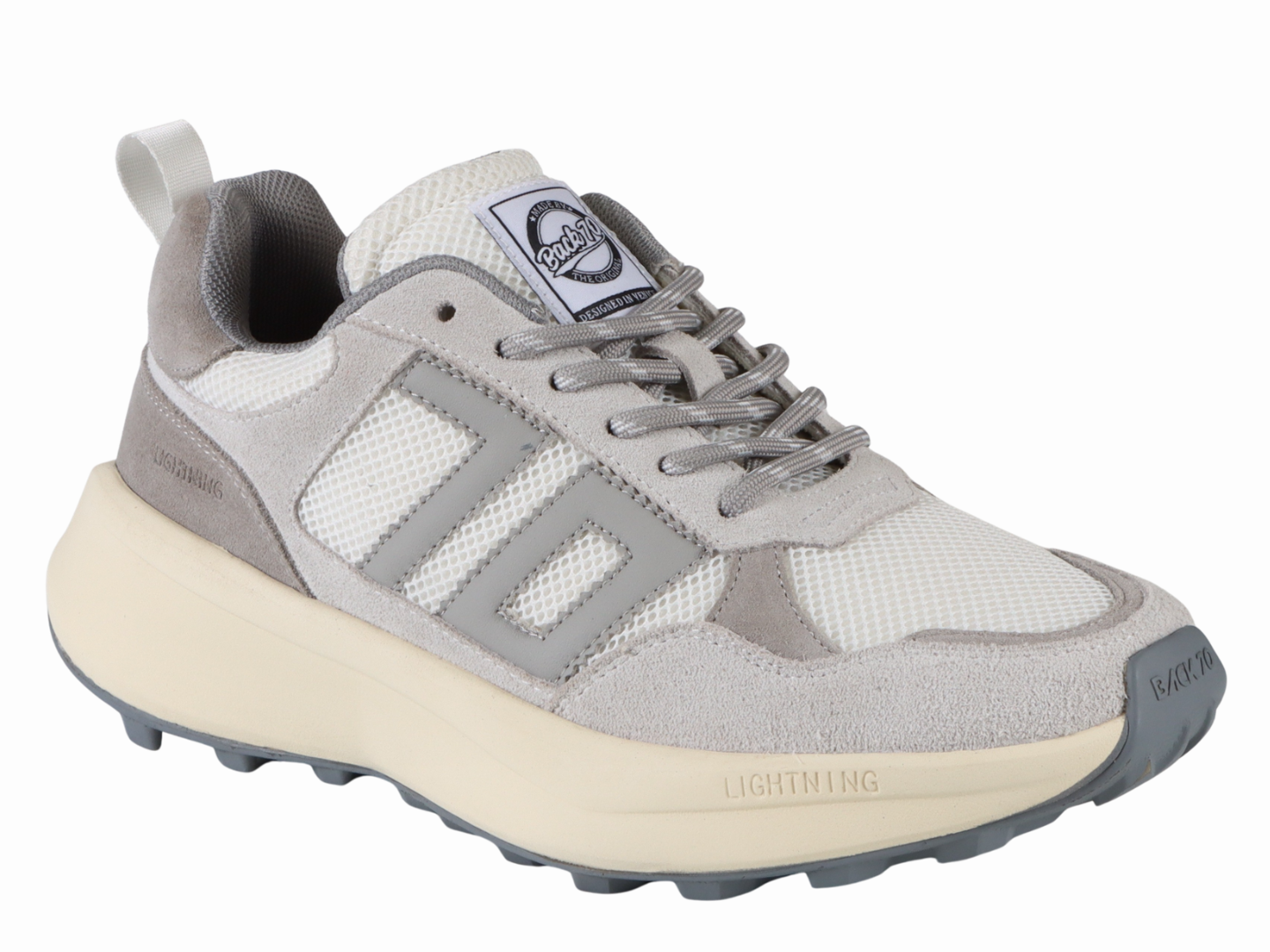 Back 70: LIGHTNING in ICE LIGHT GRAY Sneakers