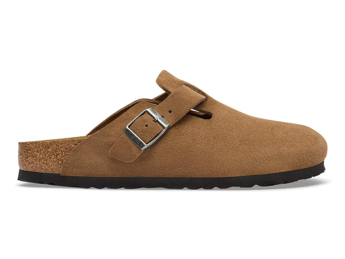 Boston Suede Women's Clog in Dark Tea