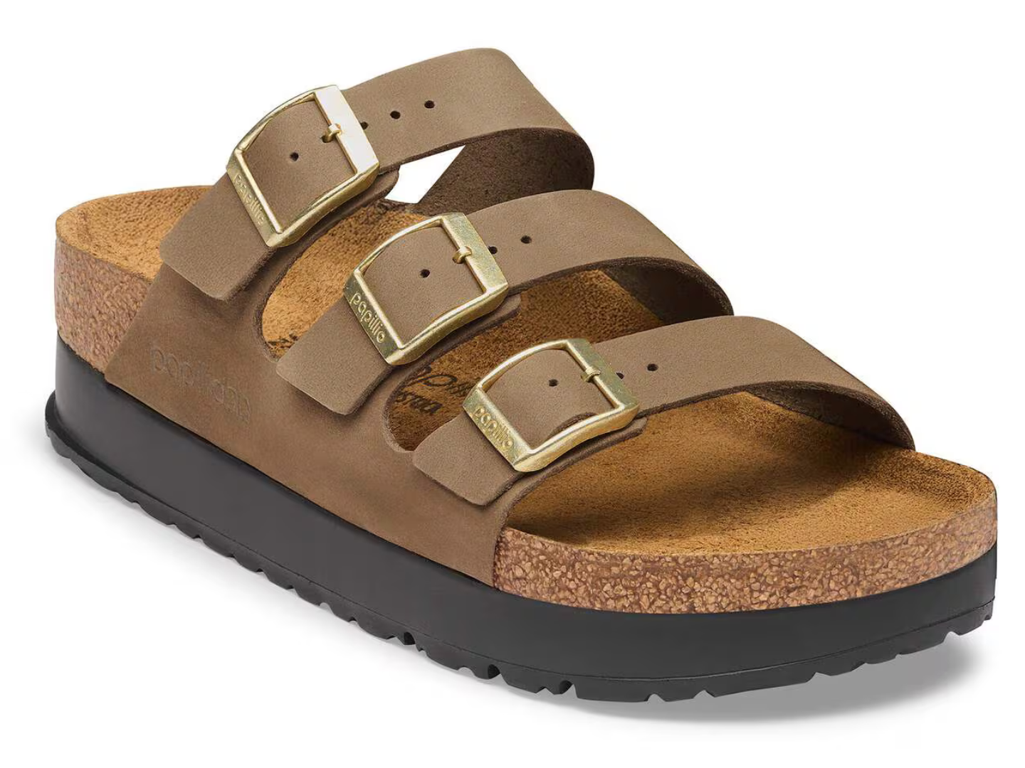 Birkenstock: Florida III Flex Platform in Dark Tea