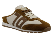 brown suede and white backless back 70 at jcole shoes tulsa