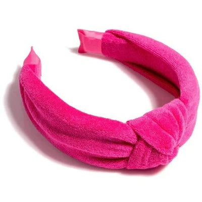 Terry Knotted Headband in Pink - J. Cole ShoesSHIRALEAHTerry Knotted Headband in Pink